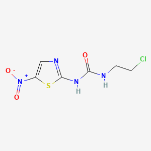 molecular formula C6H7ClN4O3S B14745430 N-(2-Chloroethyl)-N'-(5-nitro-2-thiazolyl)urea CAS No. 3311-98-6