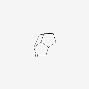 molecular formula C8H12O B14745461 Hexahydro-2h-3,5-methanocyclopenta[b]furan CAS No. 3354-68-5