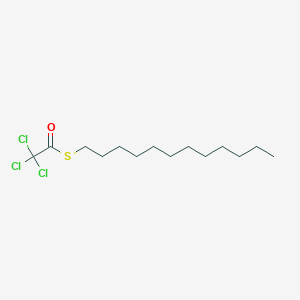 molecular formula C14H25Cl3OS B14745481 s-Dodecyl trichloroethanethioate CAS No. 6310-35-6