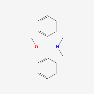 molecular formula C16H19NO B14745486 1-Methoxy-n,n-dimethyl-1,1-diphenylmethanamine CAS No. 5350-98-1