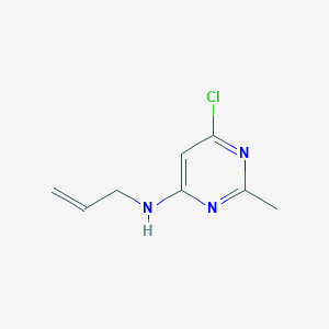 molecular formula C8H10ClN3 B1474551 N-allyl-6-chloro-2-methylpyrimidin-4-amine CAS No. 1694182-88-1