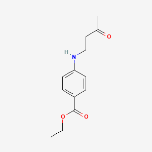molecular formula C13H17NO3 B14745525 Ethyl 4-[(3-oxobutyl)amino]benzoate CAS No. 4788-79-8