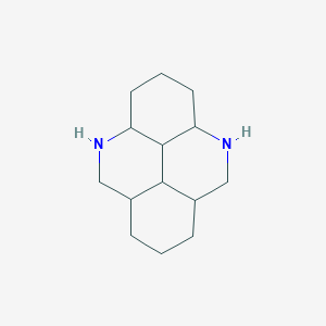molecular formula C14H24N2 B14745565 Hexadecahydropyrido[5,4,3,2-lmn]phenanthridine CAS No. 1631-09-0