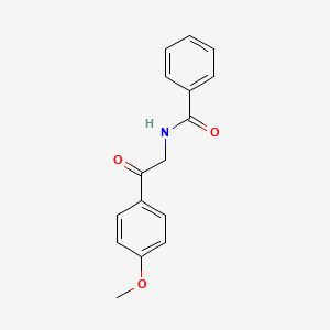 molecular formula C16H15NO3 B14745663 N-[2-(4-Methoxyphenyl)-2-oxoethyl]benzamide CAS No. 1823-86-5