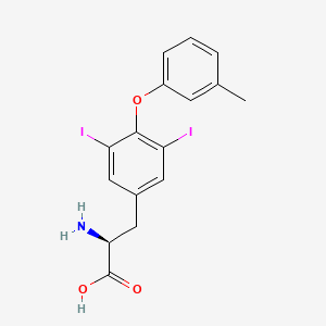 molecular formula C16H15I2NO3 B14745741 3,5-Diiodo-O-(3-methylphenyl)-L-tyrosine CAS No. 80248-14-2