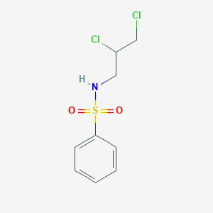 molecular formula C9H11Cl2NO2S B14745754 1-Benzenesulfonamido-2,3-dichloropropane CAS No. 832-42-8