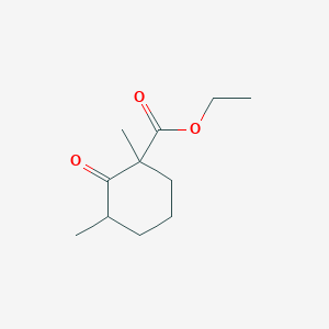molecular formula C11H18O3 B14745759 Ethyl 1,3-dimethyl-2-oxocyclohexanecarboxylate CAS No. 5183-62-0