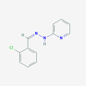 molecular formula C12H10ClN3 B14745823 N-[(Z)-(2-chlorophenyl)methylideneamino]pyridin-2-amine CAS No. 2746-61-4