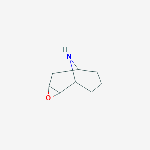 molecular formula C8H13NO B14745845 3-Oxa-10-azatricyclo[4.3.1.0~2,4~]decane CAS No. 874-50-0