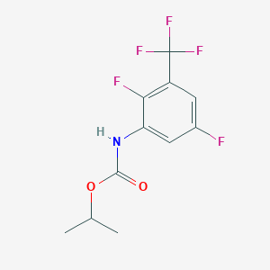 molecular formula C11H10F5NO2 B14745854 propan-2-yl N-[2,5-difluoro-3-(trifluoromethyl)phenyl]carbamate CAS No. 2146-21-6
