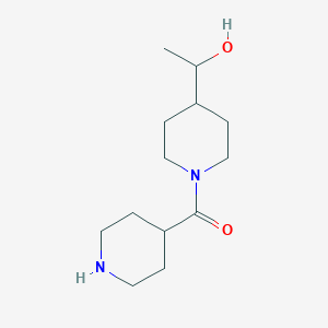 molecular formula C13H24N2O2 B1474589 (4-(1-Hydroxyethyl)piperidin-1-yl)(piperidin-4-yl)methanone CAS No. 1915934-91-6