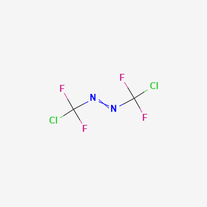 molecular formula C2Cl2F4N2 B14745896 Bis[chloro(difluoro)methyl]diazene CAS No. 660-79-7