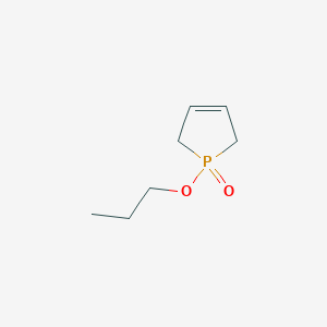 molecular formula C7H13O2P B14745931 3-Phospholene, 1-propoxy-, 1-oxide CAS No. 5260-91-3
