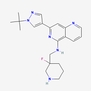 molecular formula C21H27FN6 B14745939 GSK SYK inhibitor 