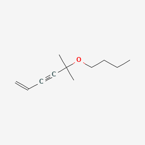 molecular formula C11H18O B14745947 Dimethylvinylethynylmethanol butyl ether CAS No. 819-41-0