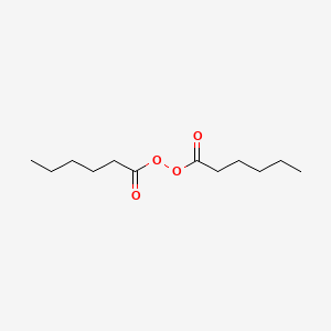 molecular formula C12H22O4 B14745953 Bishexanoyl peroxide CAS No. 2400-59-1