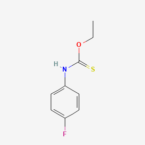 molecular formula C9H10FNOS B14745965 O-Ethyl (4-fluorophenyl)carbamothioate CAS No. 404-47-7