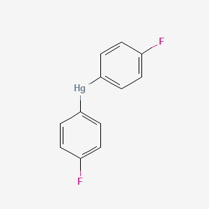 molecular formula C12H8F2Hg B14745985 Bis(4-fluorophenyl)mercury CAS No. 404-36-4