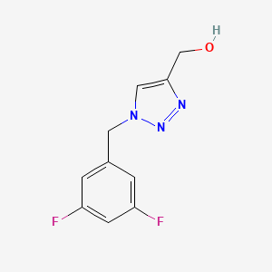 molecular formula C10H9F2N3O B1474599 (1-(3,5-difluorobenzyl)-1H-1,2,3-triazol-4-yl)methanol CAS No. 1598236-40-8