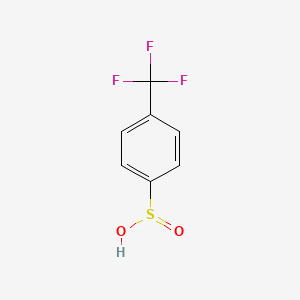 molecular formula C7H5F3O2S B14745991 Benzenesulfinic acid, 4-(trifluoromethyl)- CAS No. 829-70-9