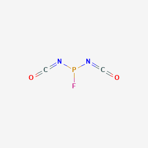 molecular formula C2FN2O2P B14746136 Phosphorodiisocyanatidous fluoride CAS No. 459-77-8