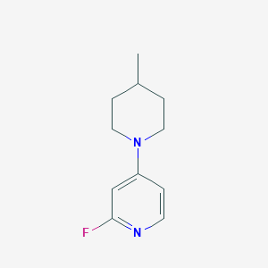 molecular formula C11H15FN2 B1474617 2-Fluoro-4-(4-methylpiperidin-1-yl)pyridine CAS No. 1565457-52-4