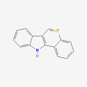molecular formula C15H10NP B14746234 5H-Phosphinolino[4,3-b]indole CAS No. 239-11-2