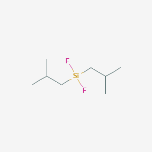 molecular formula C8H18F2Si B14746374 Difluorobis(2-methylpropyl)silane CAS No. 406-66-6
