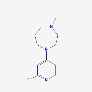 molecular formula C11H16FN3 B1474638 1-(2-Fluoropyridin-4-yl)-4-methyl-1,4-diazepane CAS No. 1566303-81-8