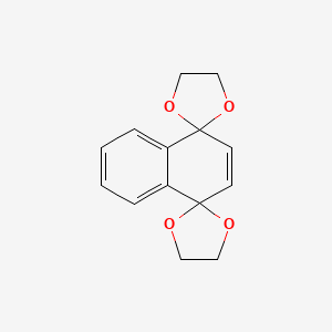 molecular formula C14H14O4 B14746421 Dispiro[1,3-dioxolane-2,1'-naphthalene-4',2''-[1,3]dioxolane] CAS No. 169-41-5