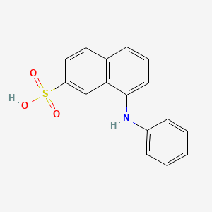 molecular formula C16H13NO3S B14746539 8-Anilinonaphthalene-2-sulfonic acid CAS No. 607-13-6