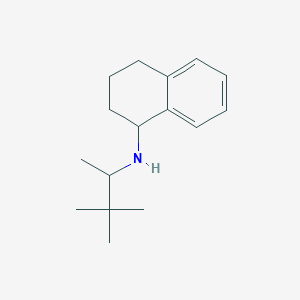 molecular formula C16H25N B1474654 N-(3,3-dimethylbutan-2-yl)-1,2,3,4-tetrahydronaphthalen-1-amine CAS No. 1917225-36-5
