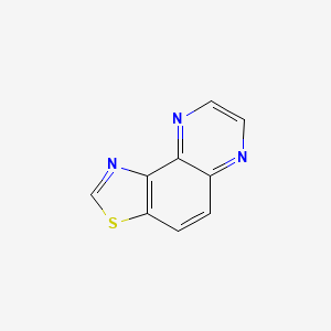 molecular formula C9H5N3S B14746556 [1,3]Thiazolo[4,5-F]quinoxaline CAS No. 233-95-4