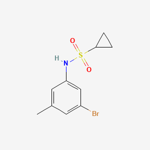 molecular formula C10H12BrNO2S B1474660 Cyclopropanesulfonic acid (3-bromo-5-methylphenyl)-amide CAS No. 1801166-69-7