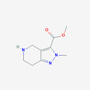 molecular formula C9H13N3O2 B1474663 methyl 2-methyl-4,5,6,7-tetrahydro-2H-pyrazolo[4,3-c]pyridine-3-carboxylate CAS No. 1782560-99-9