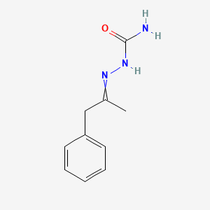 molecular formula C10H13N3O B14746653 Hydrazinecarboxamide, 2-(1-methyl-2-phenylethylidene)- CAS No. 831-84-5