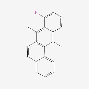 molecular formula C20H15F B14746664 Benz(a)anthracene, 7,12-dimethyl-8-fluoro- CAS No. 2023-60-1