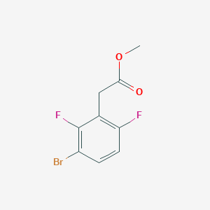 molecular formula C9H7BrF2O2 B1474670 Methyl 3-bromo-2,6-difluorophenylacetate CAS No. 1702167-27-8