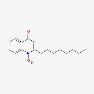 molecular formula C17H23NO2 B14746702 1-hydroxy-2-octylquinolin-4(1H)-one CAS No. 2503-84-6