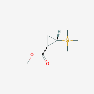 molecular formula C9H18O2Si B14746719 Ethyl cis-2-trimethylsilyl-cyclopropane-1-carboxylate CAS No. 5120-52-5