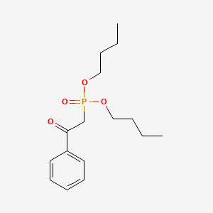 molecular formula C16H25O4P B14746753 Dibutyl (2-oxo-2-phenylethyl)phosphonate CAS No. 1034-94-2