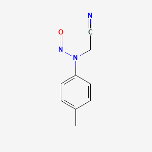 molecular formula C9H9N3O B14746791 Acetonitrile, [(4-methylphenyl)nitrosoamino]- CAS No. 829-28-7