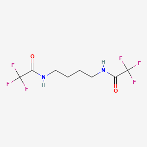 molecular formula C8H10F6N2O2 B14746799 2,2,2-Trifluoro-N-[4-(2,2,2-trifluoro-acetylamino)-butyl]-acetamide CAS No. 2546-72-7
