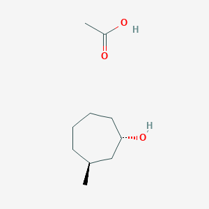 molecular formula C10H20O3 B14746833 acetic acid;(1S,3S)-3-methylcycloheptan-1-ol CAS No. 940-23-8