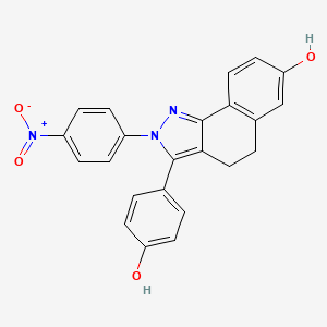 molecular formula C23H17N3O4 B14746850 Estrogen receptor antagonist 7 