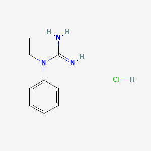 molecular formula C9H14ClN3 B14746855 1-Ethyl-1-phenylguanidine hydrochloride CAS No. 321-44-8