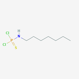 molecular formula C7H16Cl2NPS B14746869 Heptylphosphoramidothioic dichloride CAS No. 5343-77-1