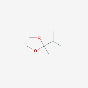 molecular formula C7H14O2 B14746917 1-Butene, 3,3-dimethoxy-2-methyl- CAS No. 1855-71-6