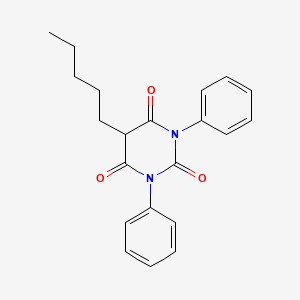 molecular formula C21H22N2O3 B14746923 Barbituric acid, 1,3-diphenyl-5-pentyl- CAS No. 5148-23-2