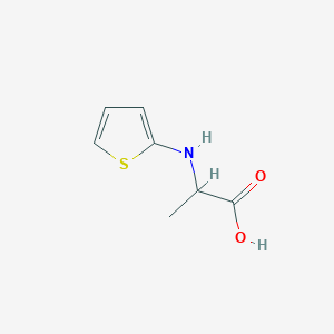 molecular formula C7H9NO2S B14746944 2-(Thiophen-2-ylamino)propanoic acid 